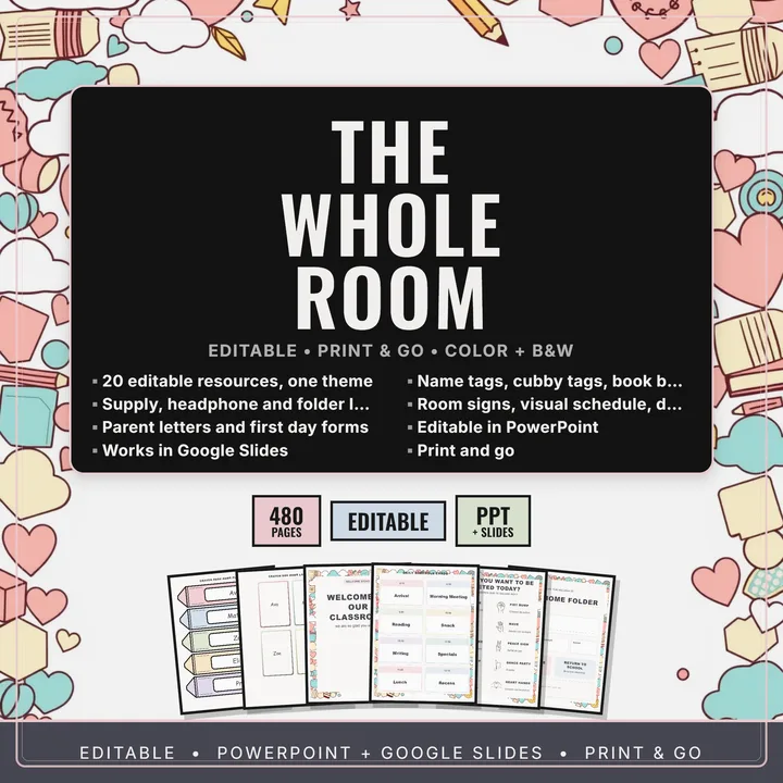 Cover of Back to School Classroom Setup Bundle