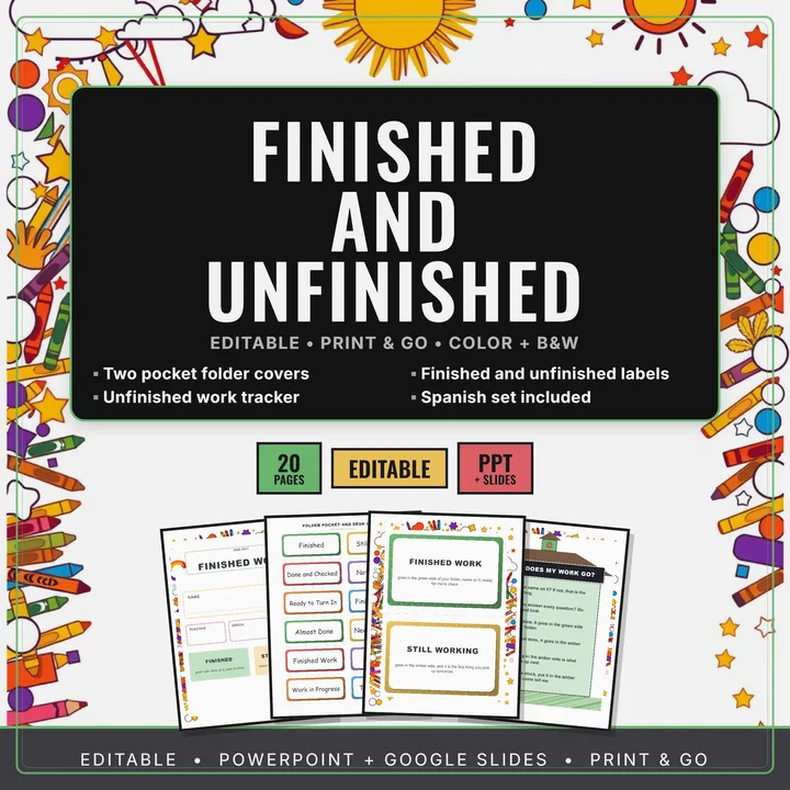 Cover of Finished and Unfinished Work Labels
