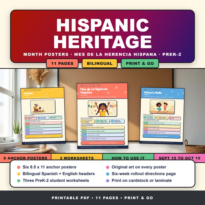 Cover of Hispanic Heritage Month Anchor Pack