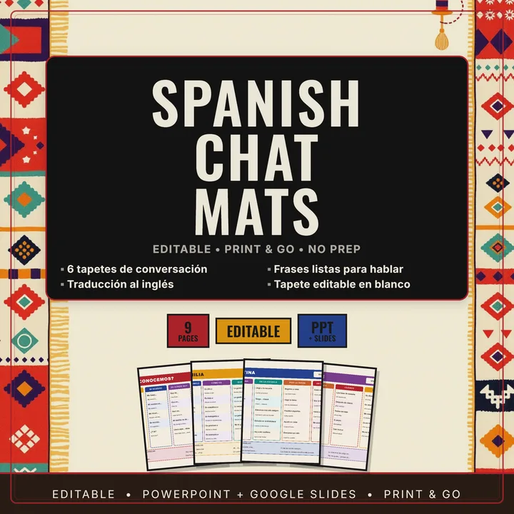 Cover of Spanish Chat Mats