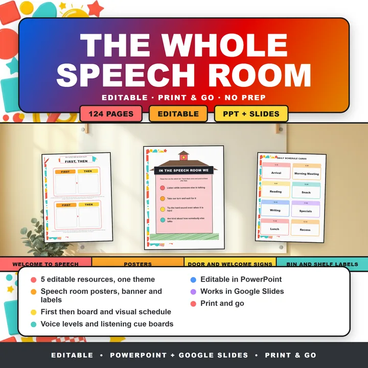 Cover of Speech Therapy and Special Education Room Bundle