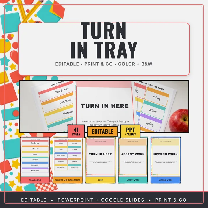 Cover of Turn In Tray Labels