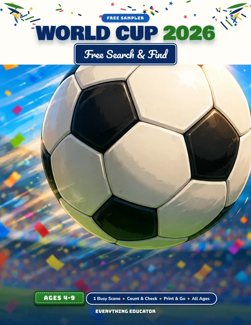 Cover of World Cup 2026 FREE Search and Find I Spy