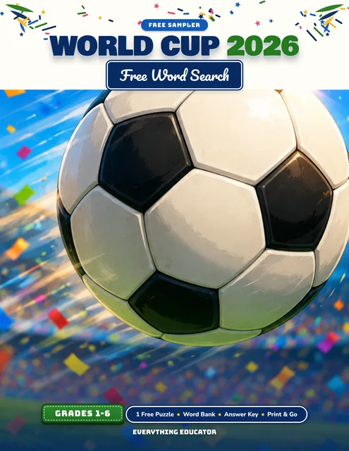 Cover of World Cup 2026 FREE Word Search