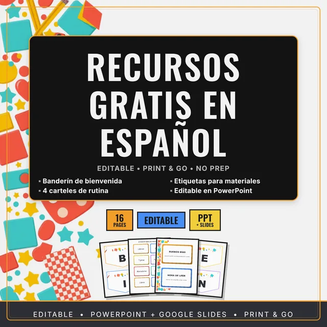Cover of Recursos Gratis en Español