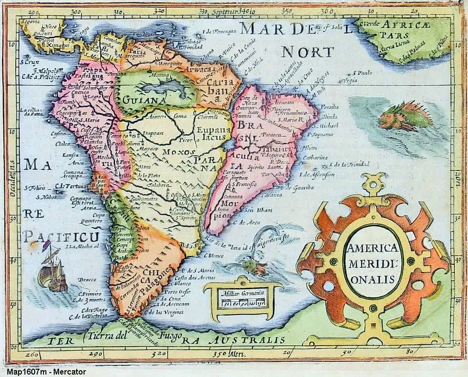 America Meridionalis, an eighteenth-century map of South America. Worth putting on the board beside a modern one: the borders students know are younger than the independence dates they are learning.
